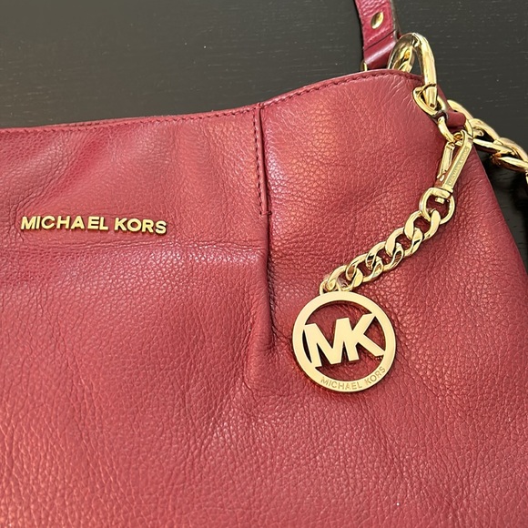 Michael Kors Bedford Luggage Leather Large Convertible Shoulder Bag - Cinnabar - Picture 2 of 11